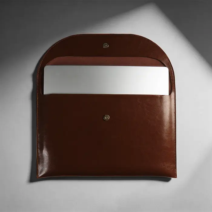 Sac pour ordinateur portable en cuir véritable pour Macbook Pro 16 A3428 A3429 Air 13 A3240 A3449 M5 Pro 14 A3426 A3427 A3434 Air 15 A3448 A3241 M4