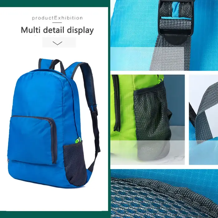 Sac à dos pliable multifonctionnel pour le voyage et les loisirs en plein air