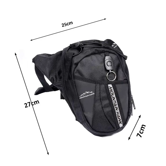 Sac de taille décontracté en plein air Fanny Pack Moto & Biker sac à dos multifonction