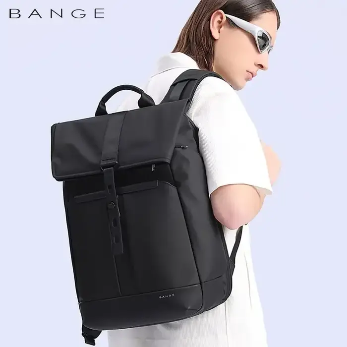 BANGE 15.6 pouces sac à dos de cabine pour ordinateur portable hommes sac de voyage multi-compartime