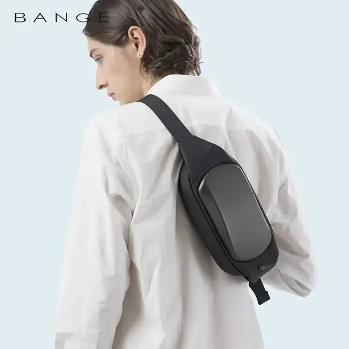 BANGE EVA sac de poitrine multifonction bandoulière sac de messager léger antivol Anti-tache imperméable sac de court voyage