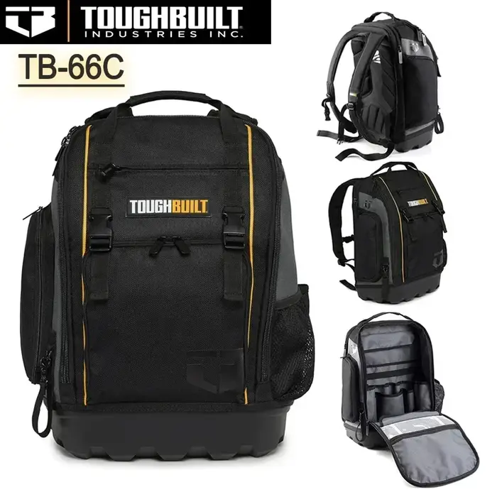 ToughBuilt TB-66C Sac à outils et sac à dos Base tout-terrain robuste, pour sac à dos de chantier de