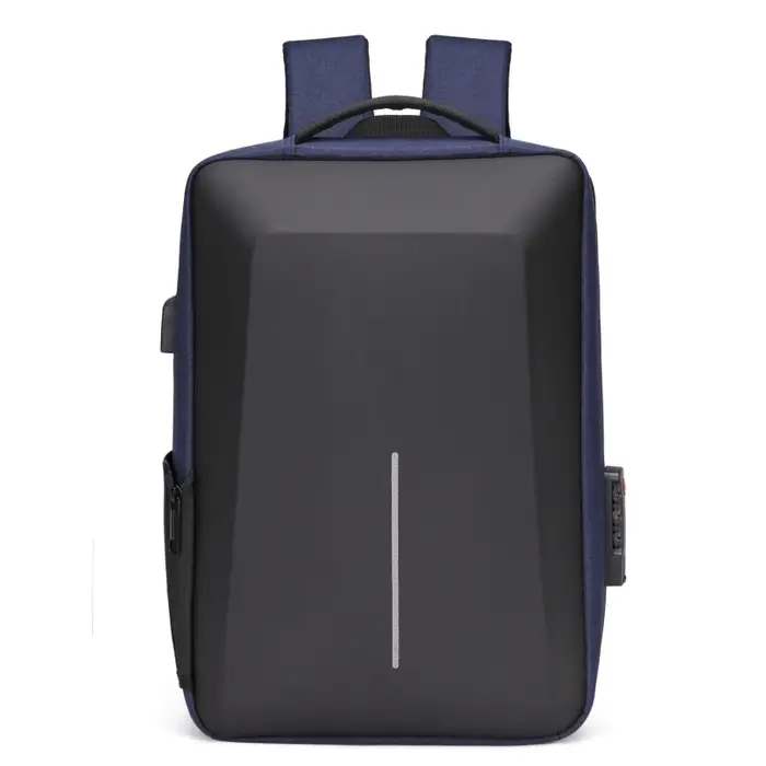 Sac à dos antivol à coque rigide pour homme, sac de chargement USB, sac d'ordinateur d'affaires, sac