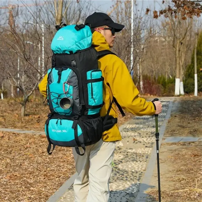 90L randonnée Camping sac à dos voyage sac à dos étanche Trekking sac à dos grands sacs de sport de plein air pour
