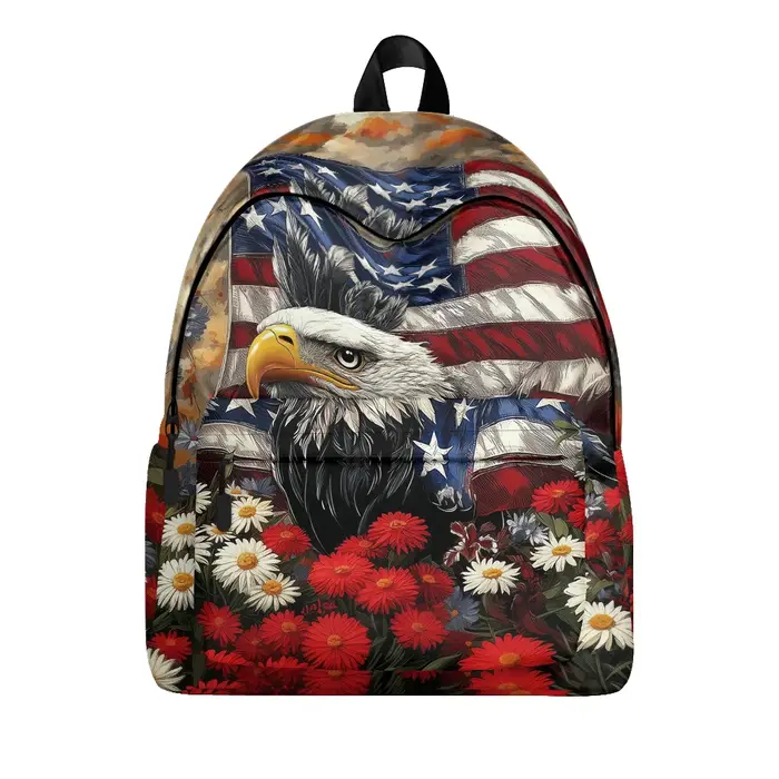 Sac à dos imprimé à rayures étoiles patriotiques