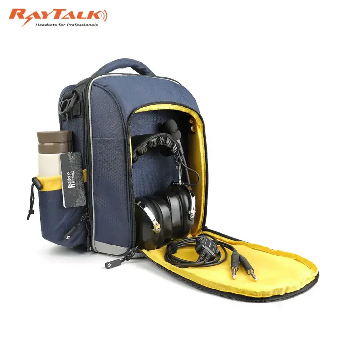 Sac de pilote Premium, sac de vol, sac d'aviation (bleu marine)