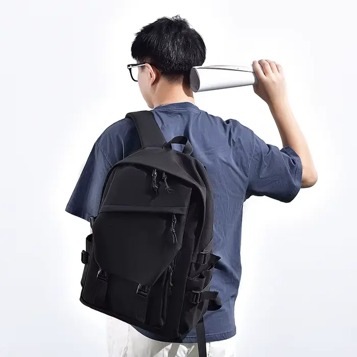 Sac à dos simple de couleur unie