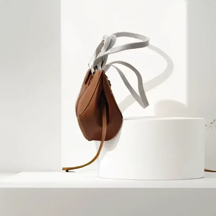 Sac à main grande capacité Style classique élégant Vintage sac à bandoulière forme seau sous accoudo