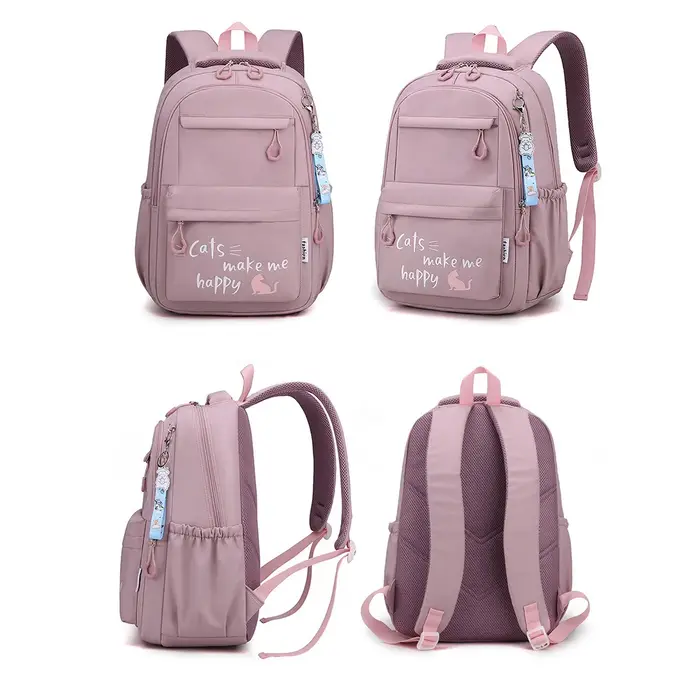 Fille sac d'école sac à dos sac à dos pour adolescent femmes enfants femme rose cartable primaire haute sac à dos