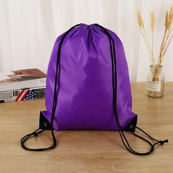 Sac de sport pliant multifonctionnel Double épaule tressé cordon sac à dos sac