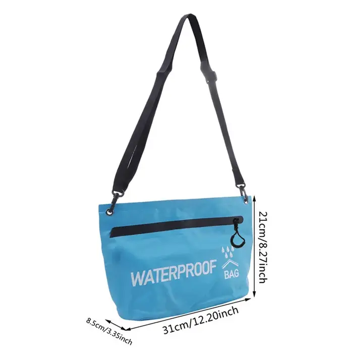 Sac étanche 5L pour voyage, sac de transport, sac de lavage, natation, rafting, kayak, randonnée en rivière, flottaison, navigation, sacs aquatiques