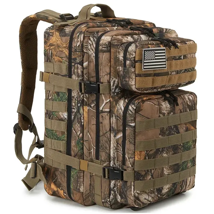 Sacs à dos tactiques d'extérieur 45L grande capacité homme 3 jours sacs d'assaut Molle pour Trekking