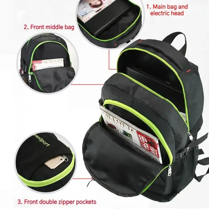 Oxford – sac à dos à bandoulière léger et étanche pour ordinateur portable de voyage