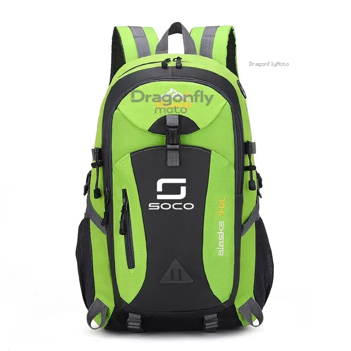 Soco Logo sac à dos moto étanche randonnée léger Trekking pêche sac polochon pour Super Soco CPx CUm