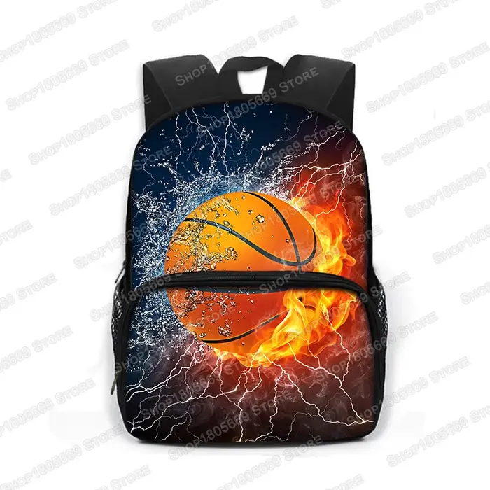 Sac à dos imprimé basket-ball pour enfants étudiants
