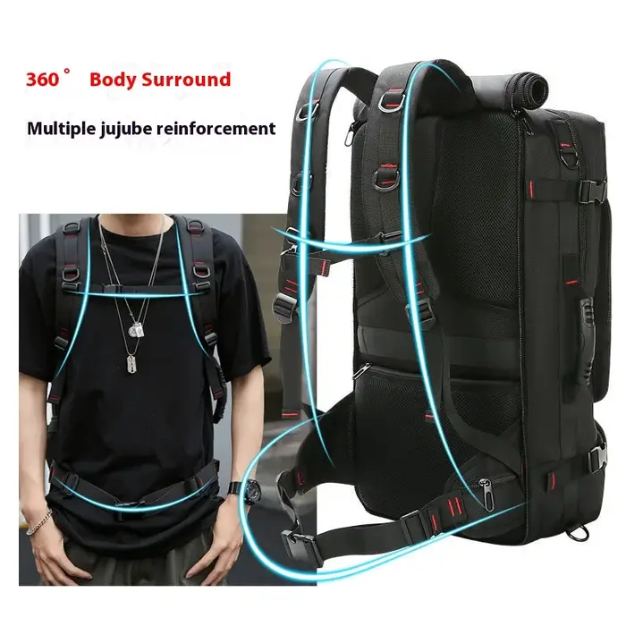 Sac à dos de voyage de grande capacité 50L 70L, bagages, entraînement sportif, Fitness, chaussures i