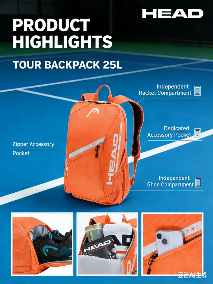 Sac de tennis HEAD original 25L