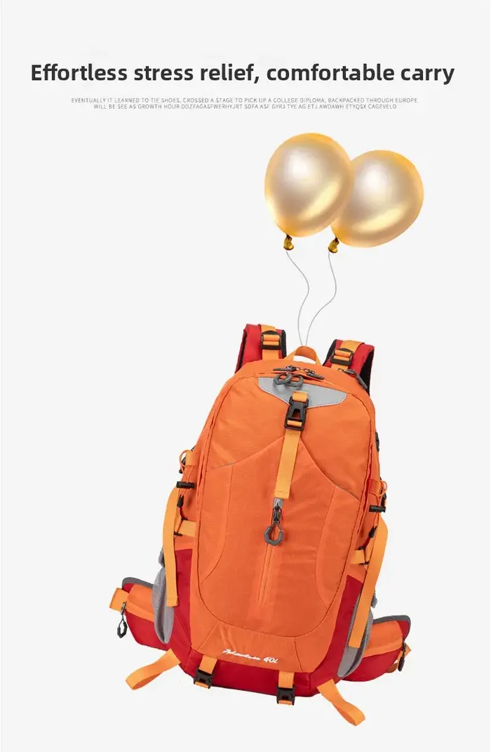 Sac à dos de randonnée imperméable 40L pour hommes et femmes