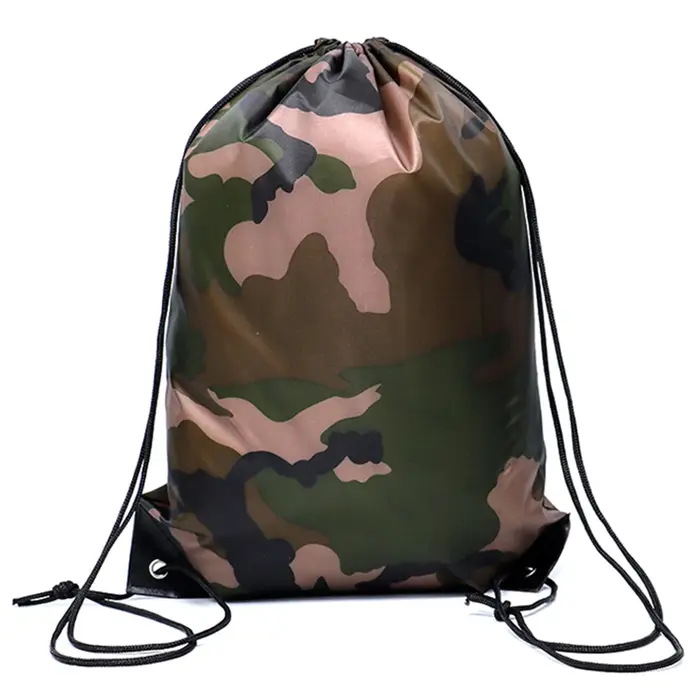 Sac à dos à cordon de serrage léger en polyester, idéal pour le basketball, la gym, les voyages en p