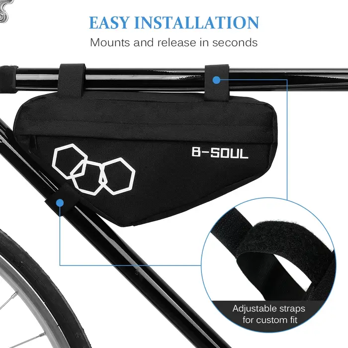 B-SOUL Vélo Triangle Sac