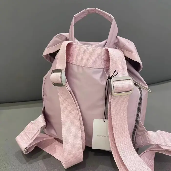 Sac à dos rose sac d'école filles toile coréen doux solide haute capacité sac à dos tout-match