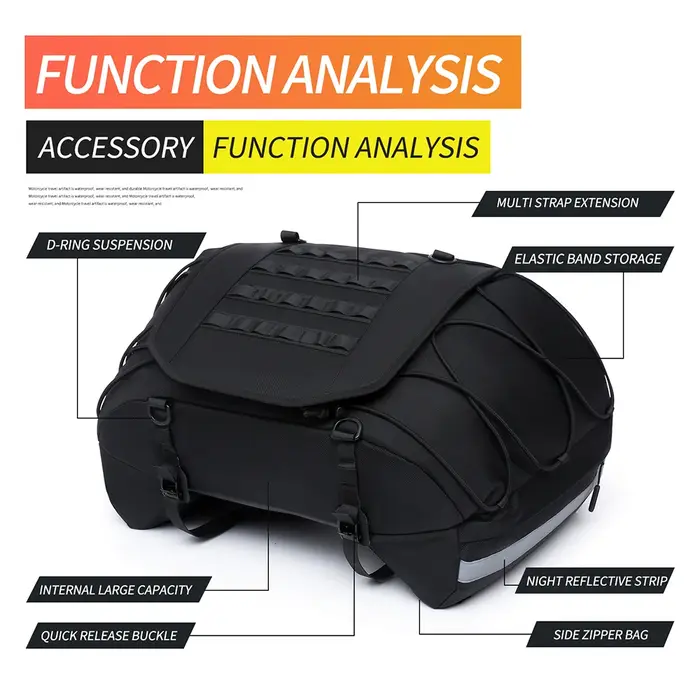 Sac de Selle Universel pour Moto