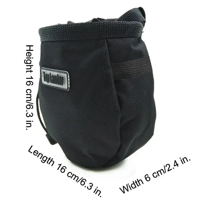 Sac à craie d'escalade avec ceinture et poche zippée pour Fitness