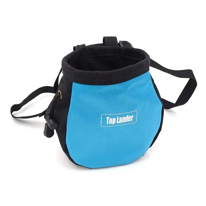 Sac à craie d'escalade avec ceinture et poche zippée pour Fitness, gymnastique, haltérophilie, chass