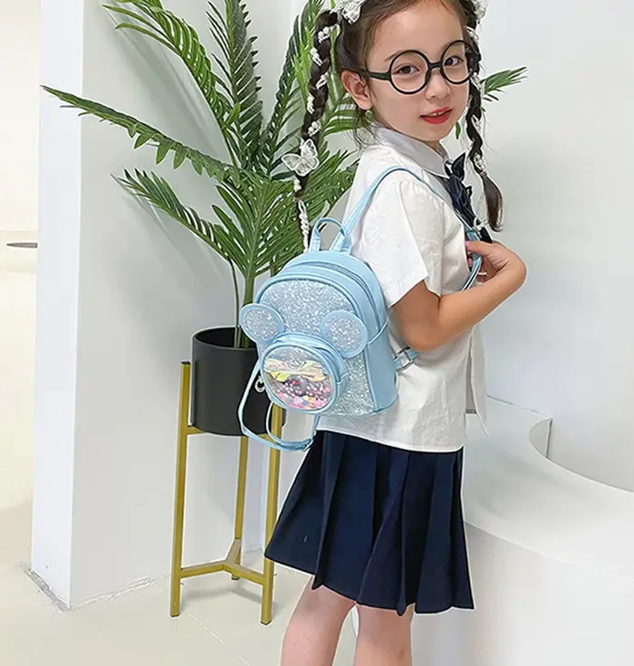 Mignon enfants sac mode paillettes maternelle sacs à dos pour bébé filles dessin animé souris sac à dos décontracté