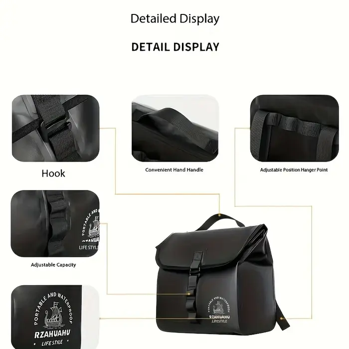Sac de guidon de moto, vélo pliant