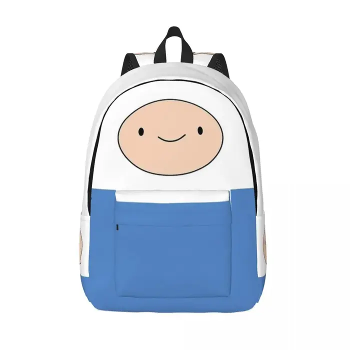 Finn The Human Cartable Cartable Cartable pour Enfants et Adultes, AdventureTime Cartable, Maternelle, Étudiant, Garçon, Fille, Sac à Dos