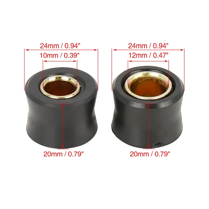 Motoforti 10mm 12mm 13mm moto Scooter amortisseur arrière bague en caoutchouc roue amortisseur bague