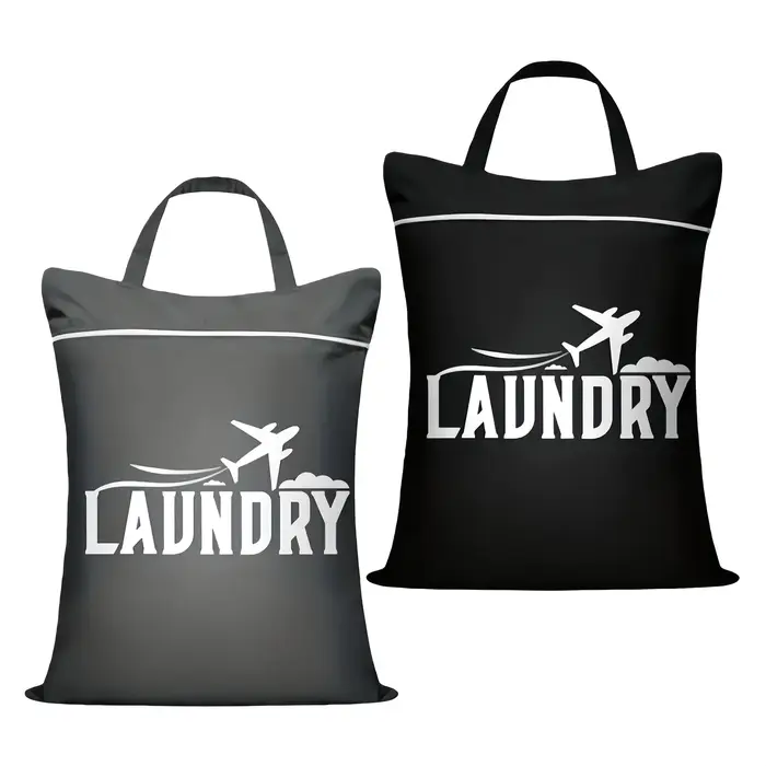 1 grand sac à linge de voyage avec poignée