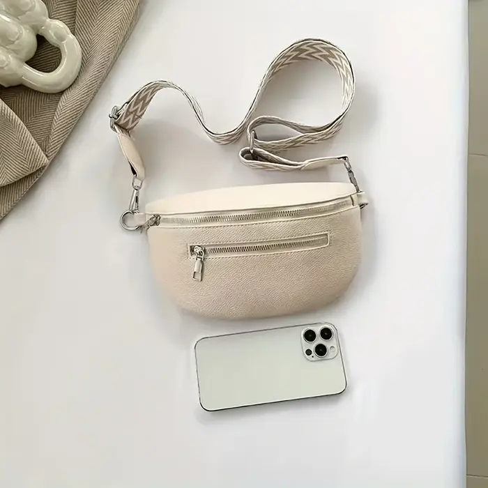 Sac banane en cuir souple pour femmes