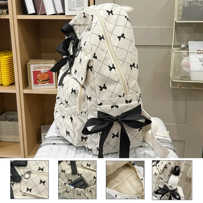 Sac à dos en velours côtelé pour le printemps et l'été