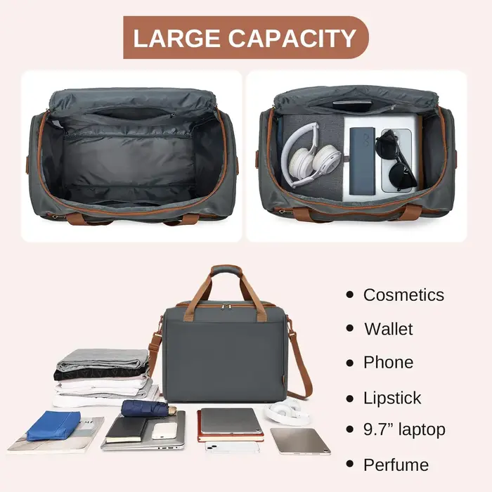Kono 40x30x20cm Sac de voyage sous siège, bagage à main 20 L, gain de place pour Ryanair & EasyJet,