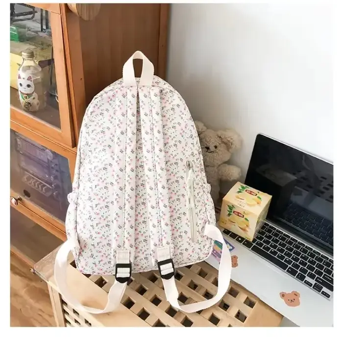Sac à Dos en Nylon Simple et Frais de Grande Capacité