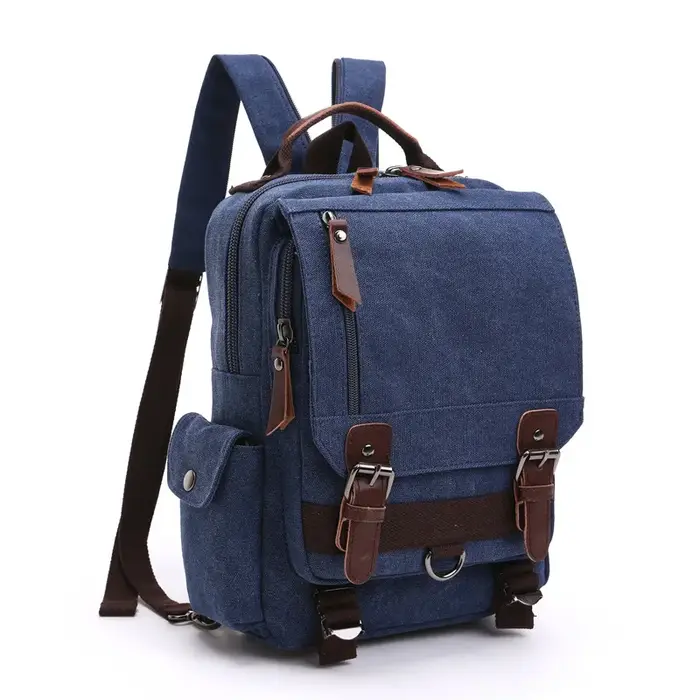 Nouveau petit sac à dos en toile pour hommes