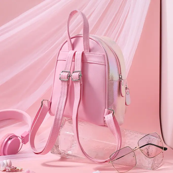 Paillettes licorne mignon PU et peluche enfants étudiant sac à dos dessin animé mode