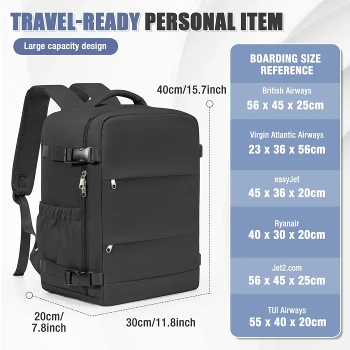 Sac à dos sous vide Ryanair 40x30x20