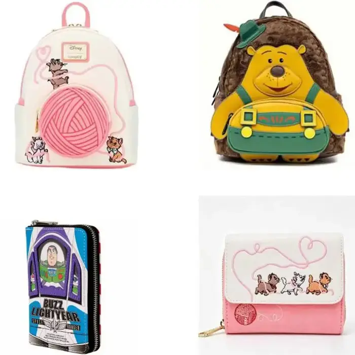 Sac à dos Loungefly tendance, série de films X, personnages de la série "A Bug's Life", design créatif, sac à dos de dessin animé, mode, voyage, portable, cadeaux mignons et amusants