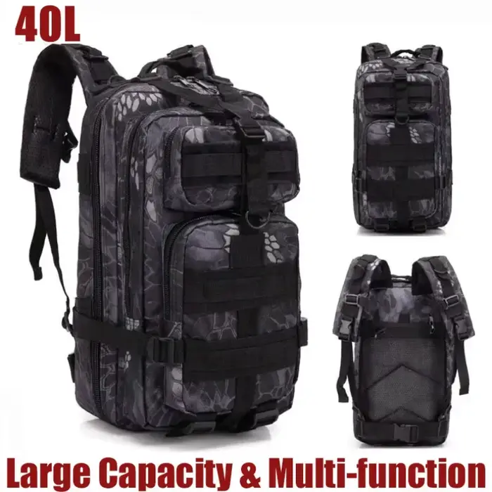 Sacs à dos tactiques 40L pour homme
