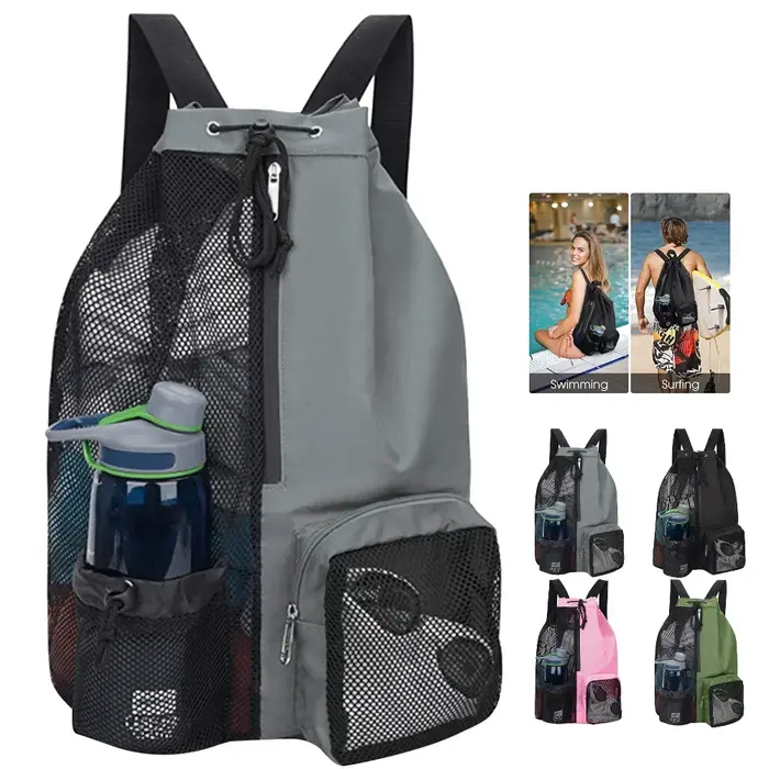 Sac de rangement de plage à cordon sacs à dos de sport sac de basket-ball hommes femmes