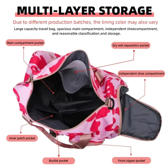 Sac de sport tendance à imprimé léopard