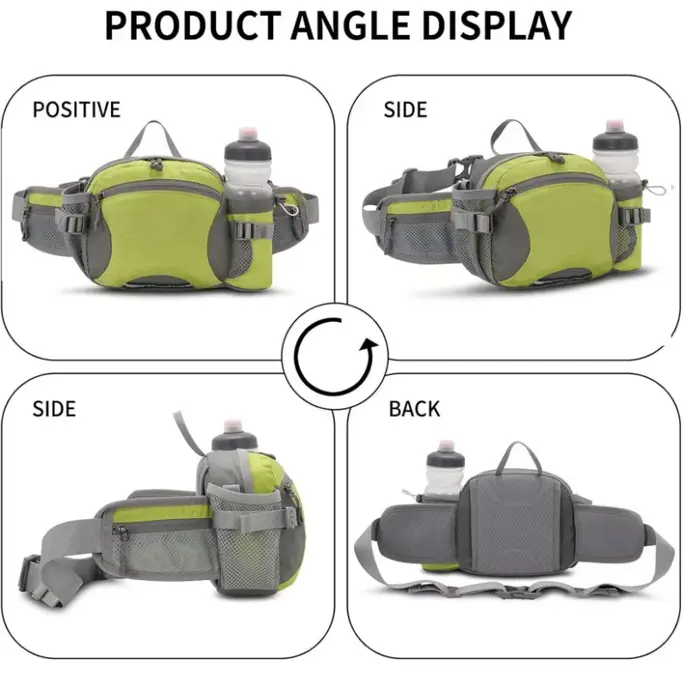 Sac de taille multifonctionnel pour la course à pied avec porte-bouteille