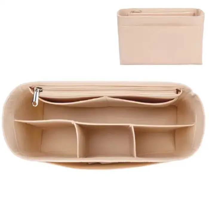 Organisateur de sac, doublure en feutre