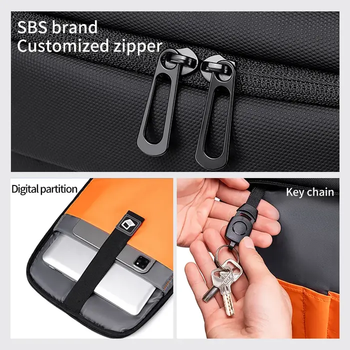 Fenruien multifonction sac à dos étanche USB Charge école sac à dos hommes voyage affaires sacs à do