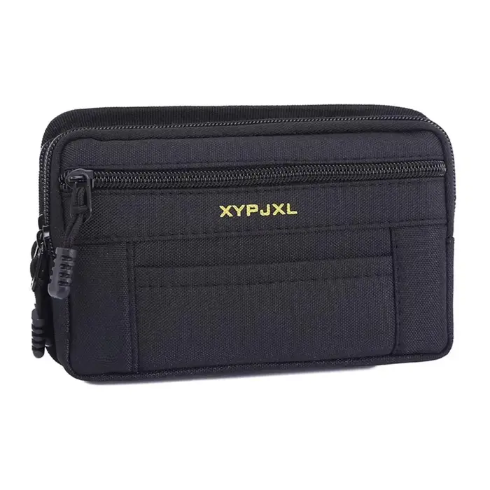 Sac banane homme multi-compartiments avec fermeture éclair