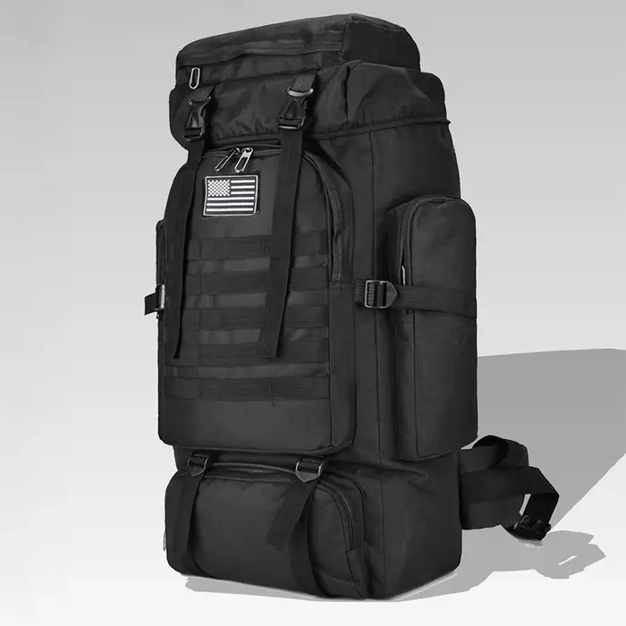 80L/100L sac d'alpinisme sac d'escalade sacs à dos tactiques grand sac à dos en plein air randonnée Camping