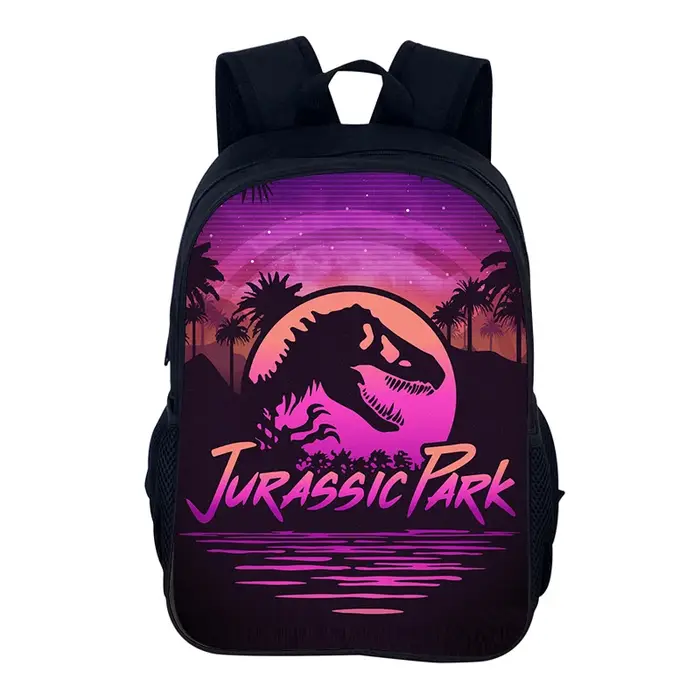 Film j-jurassic World sac à dos sacs d'école garçons et filles sac à dos dinosaure sac à dos à fermeture éclair